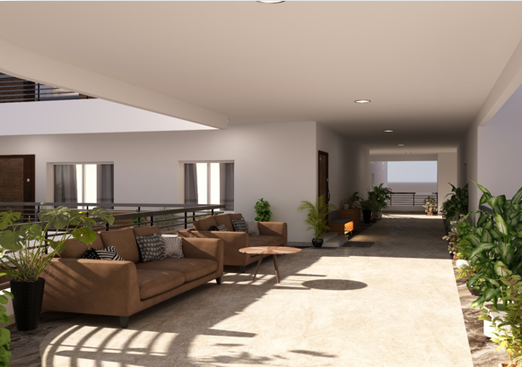 Spacious corridors in Idea Shobhanath